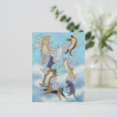 Blok van Angel Cats Briefkaart (Staand voorkant)