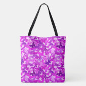 Blok van Butterflies, Amethyst, Violet en Orchid Tote Bag (Achterkant)