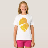Blok van Cheese Meisjes T-shirt (Voorkant volledig)