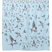 Blok van de gevechtsvogels ter illustratie douchegordijn (Voorkant)