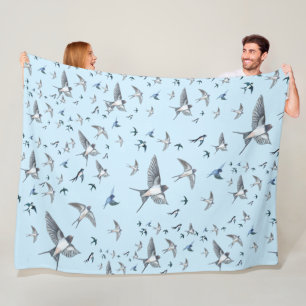 Blok van de gevechtsvogels ter illustratie fleece deken