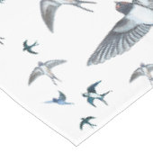 Blok van de gevechtsvogels ter illustratie tafelkleed (Gekanteld)