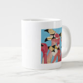 Blok van Flamingos Extra Grote Beker (Voorkant rechts)