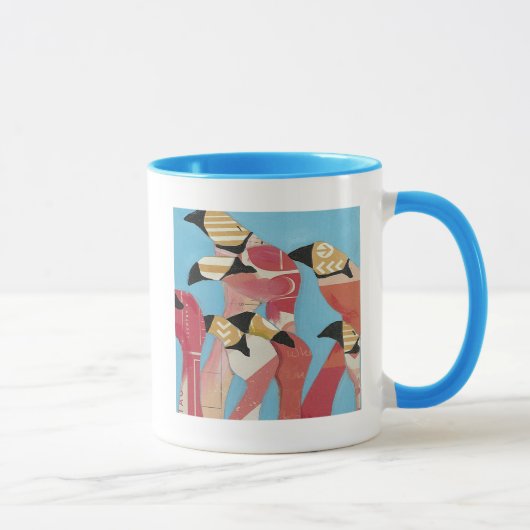 Blok van Flamingos Mok (Rechts)