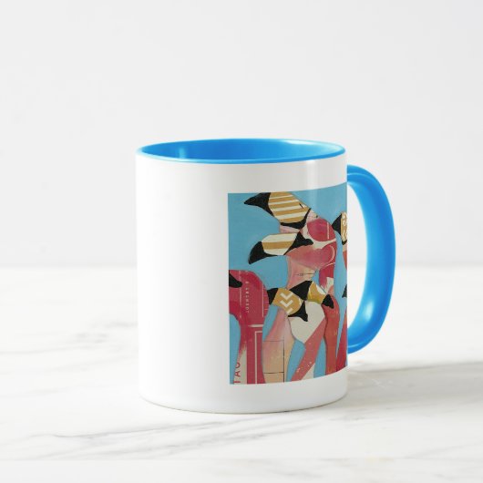 Blok van Flamingos Mok (Voorkant rechts)