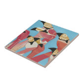 Blok van Flamingos Tegeltje (Zijkant)