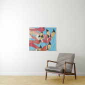 Blok van Flamingos Wandkleed (In Situ (horizontaal))