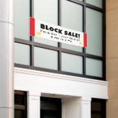 Blok Verkoop Banner (Buitenkant Gebouw)