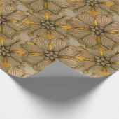  blokbloemontwerp cadeaupapier (Hoek)