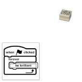 Blokcoderingsstempel Rubberstempel (Gestempeld)