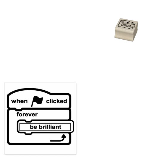 Blokcoderingsstempel Rubberstempel (Gestempeld)