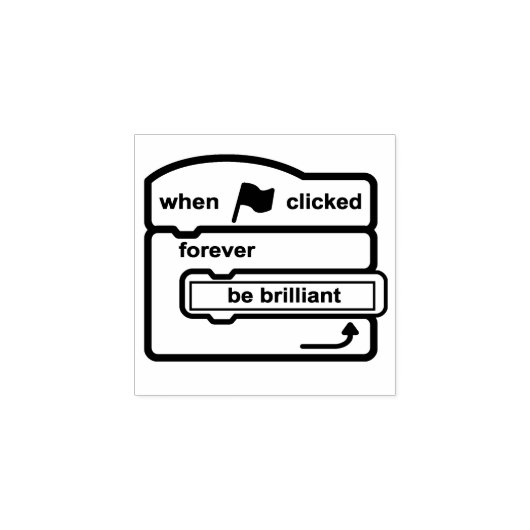 Blokcoderingsstempel Rubberstempel (Afrduk)