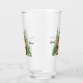 Blokhut met groenblijvende bomen glas (Rechts)