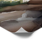 Blokhut op rivier 4 poster (Hoek)