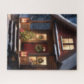 BLOKHUT WINTER KERST JIGSAW PUZZEL (Horizontaal)