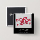 blokkade voor altijd vierkante button 5,1 cm (Voorkant /achterkant)