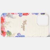 Blokkeerliefhebbers  pastelmonogram roze Case-Mate iPhone case (Achterkant (horizontaal))