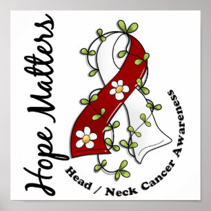 Blokkeerlint 4 Hope telt Head Neck Cancer Poster