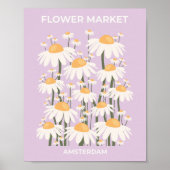 Blokkeermarkt Amsterdam Abstracte terugwinningsdag Poster (Voorkant)
