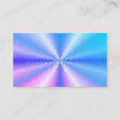 Blokken in blauw roze, 3D-regenboogkunst Visitekaartje (Achterkant)