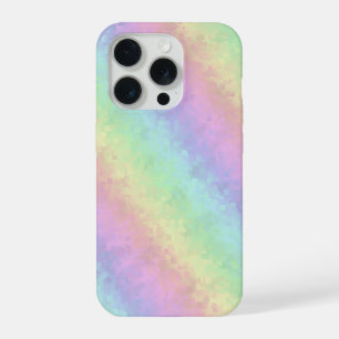 Blokken in pasteelkleuren 3D-regenboogkunst iPhone 15 Pro Hoesje