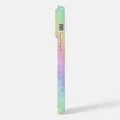 Blokken in pasteelkleuren 3D-regenboogkunst iPhone Hoesje (Linkerkant)