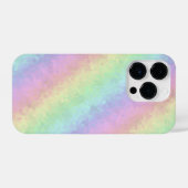 Blokken in pasteelkleuren 3D-regenboogkunst iPhone Hoesje (Achterkant horizontaal)