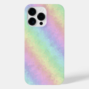 Blokken in pasteelkleuren 3D-regenboogkunst iPhone 14 Pro Max Hoesje