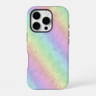 Blokken in pasteelkleuren 3D-regenboogkunst iPhone 16 Pro Hoesje