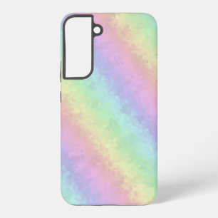Blokken in pasteelkleuren 3D-regenboogkunst Samsung Galaxy Hoesje