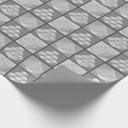 Blokken maken puzzelpasta's cadeaupapier (Hoek)