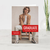 Blokken met drie-foto's rood Afstuderen (Voorkant)