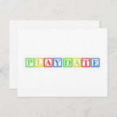 Blokkering afspeeldatum uitnodiging briefkaart (Voorkant / Achterkant)