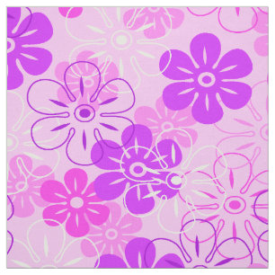 Blokkering Hawaiian Retro Floral Stof