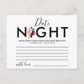 Blokkering | Maroon Date Night Idea Kaarten (Voorkant)