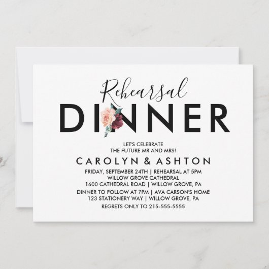 Blokkering | Maroon Rehearsal Kaart (Voorkant)