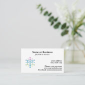 Blokkering Visitekaartje (Staand voorkant)