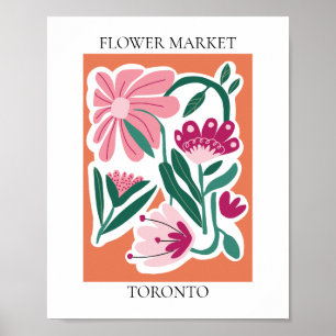 Blokkermarkt bewerkbare toronto poster