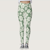 Blokkerpatroon - groen leggings (Voorkant)