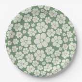 Blokkerpatroon - groen papieren bordje (Voorkant)