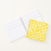 Blokkerpatroon - Lemongeel en wit Notitieboek (Binnen)