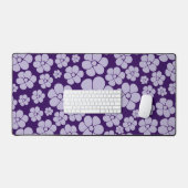 Blokkerpatroon - Paars Sierkussen Bureaumat (Keyboard & Muis)