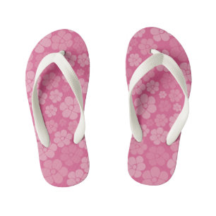 Blokkerpatroon - Roze Kinder Teenslippers