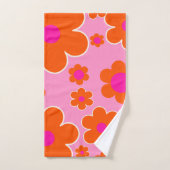 Blokkers roze Sinaasappel Bad Handdoek (Handdoek)