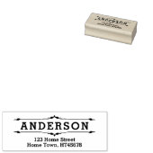 Blokletter Sier Retouradres Rubberstempel (Gestempeld)