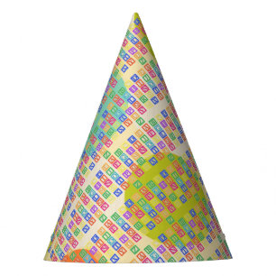 Blokletters Feesthoedjes