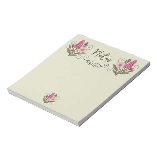 Bloknoot Delicate Flower Notepad Notitieblok (Gedraaid)