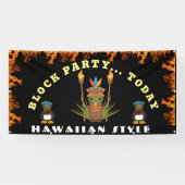 Blokpartij Hawaiiaanse stijl banner (Horizontaal)