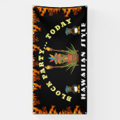 Blokpartij Hawaiiaanse stijl banner (Verticaal)