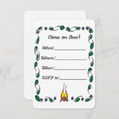 Blokpartijuitnodiging Kaart (Voorkant / Achterkant)